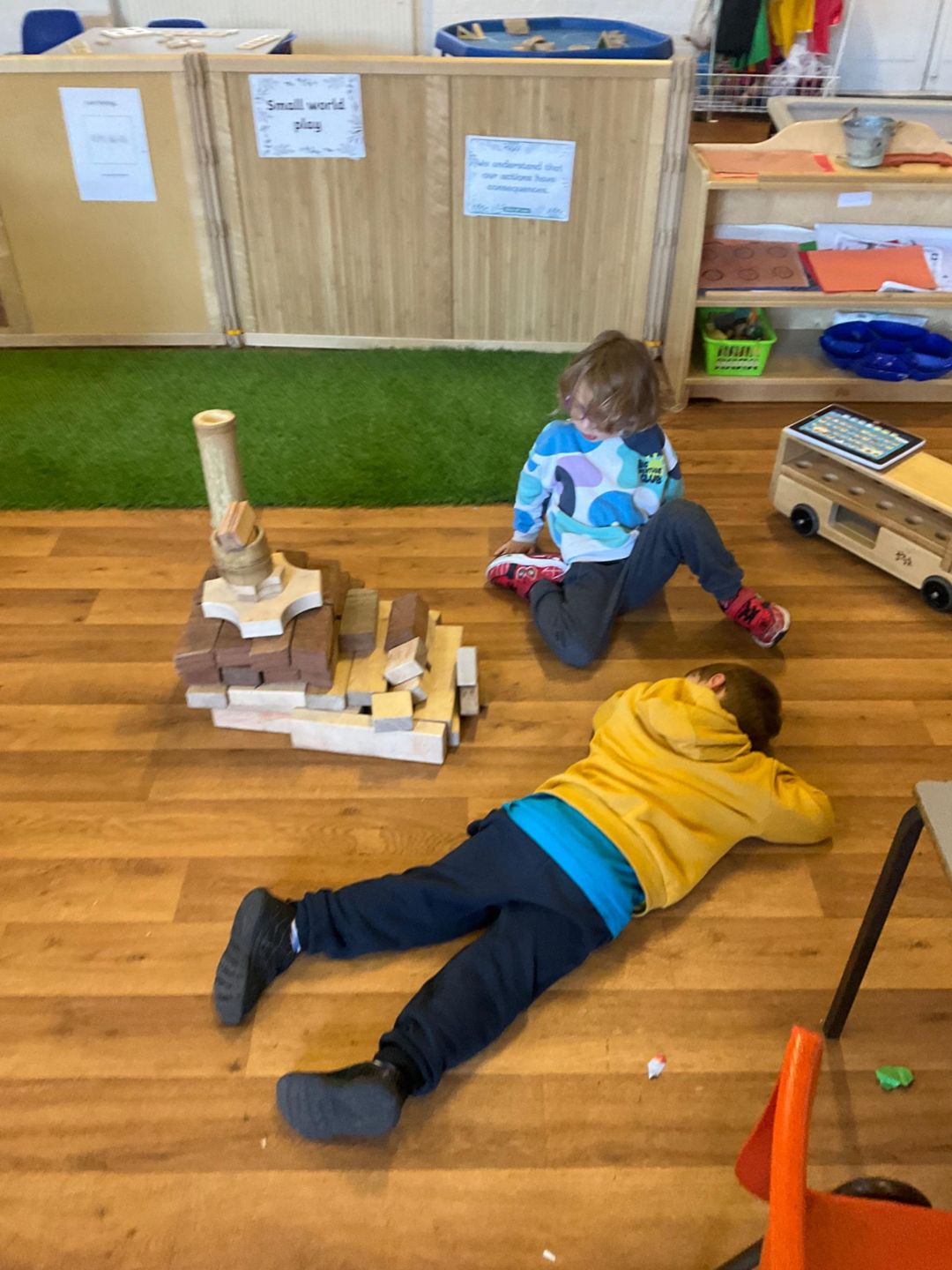 Bright, welcoming learning room at our Tottenham location designed for child development